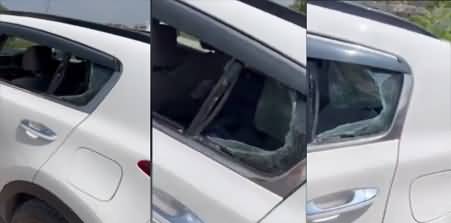 See the condition of Shehbaz Gill's car after his arrest