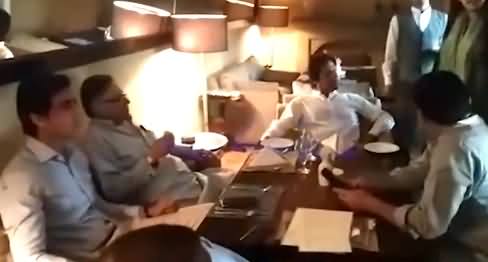 See What Happened When Imran Khan Arrived At Cafe, Hassan Nisar Also There