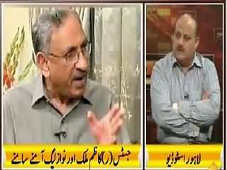 Seedhi Baat (Justice (R) Kazim Malik Vs PMLN) – 25th August 2015