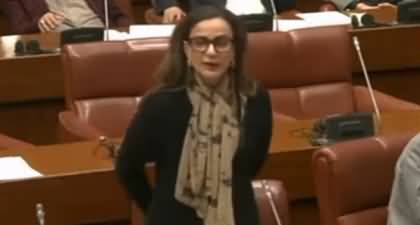 Senate Session: Chairman Senate advises Sherry Rehman to stay calm
