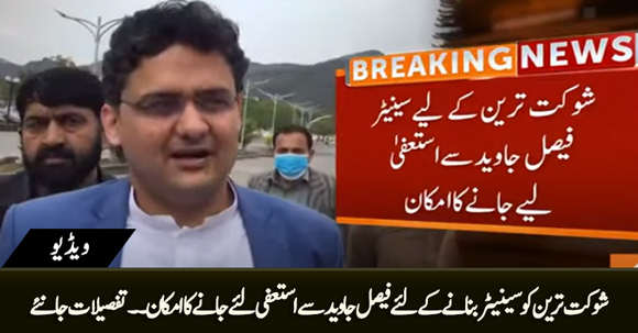 Senator Faisal Javed May Resign to Vacate Senate Seat For Shaukat Tareen