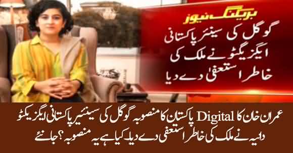 Senior Google Female Executive Resigned Just To Lead Imran Khan's Digitization Project