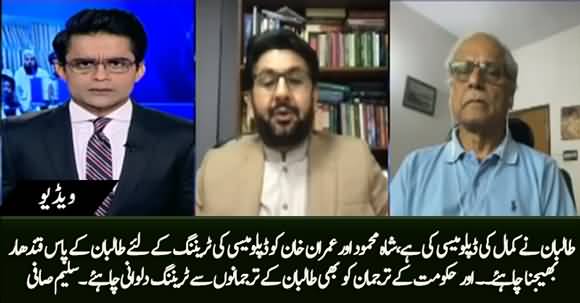 Shah Mehmood And Imran Khan Should Get Training of Diplomacy from Taliban - Saleem Safi
