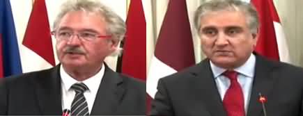 Shah Mehmood Qureshi And Luxembourg's Foreign Minister Jean Asselborn Joint Press Conference