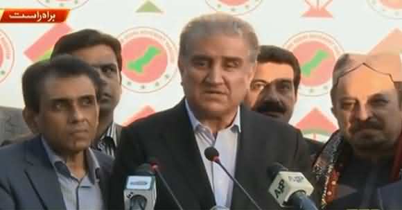 Shah Mehmood Qureshi And MQM Pakistan Leaders Combine Media Talk Today - Discussed Karachi Issues