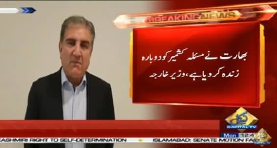 Shah Mehmood Qureshi Reaction Over India Abrogate Article 370, 35-A