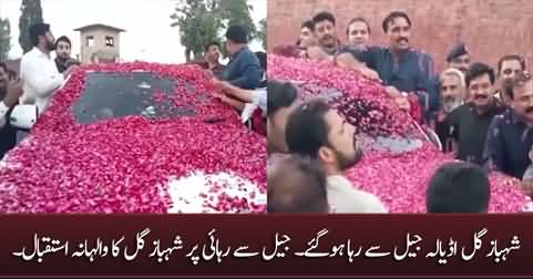 Shahbaz Gill released from Adiala Jail, PTI workers warmly welcomed Shahbaz Gill