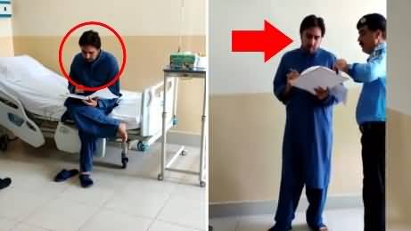 Shahbaz Gill's latest video from PIMS hospital, looking healthy