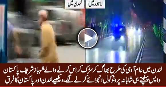Shahbaz Shairf Back To Protocol Life - See His Protocol From Airport To Home