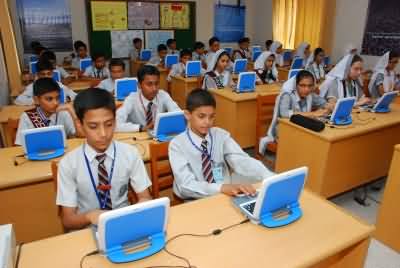 Shahbaz Sharif Inaugurates E-Learning Program in Schools For 5th To 12th Class Students