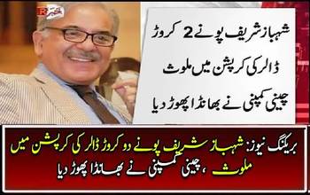 Shahbaz Sharif Corruption exposed by chinese company