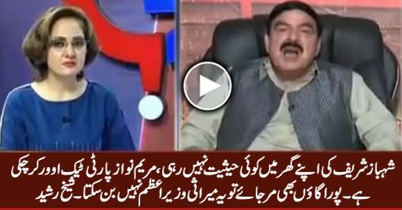 Shahbaz Sharif Is Worthless in His Own Party, Maryam Has Taken Over The Party - Sheikh Rasheed