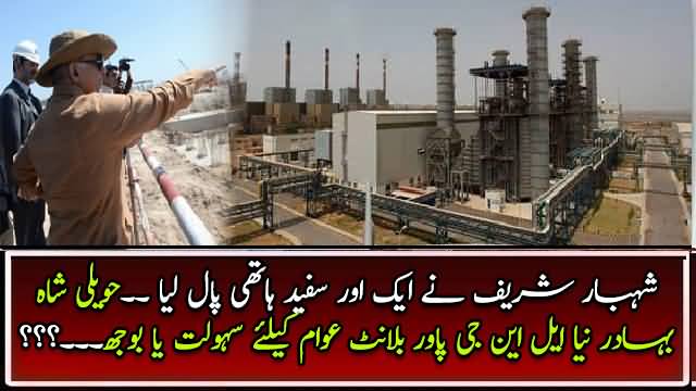 Shahbaz Sharif Nay Aik Aur Safeed Hathi Pal lia -Nya LNG Power Plant, Awam Kay Liye Sahulat Ya Bhoje?
