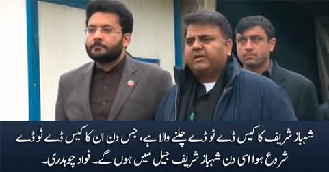 Shahbaz Sharif will be in jail once his case's day to day hearing starts - Fawad Chaudhry