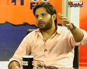 Shahid Afridi Exclusive Interview after Champions Trophy 2013 on PTV Sports