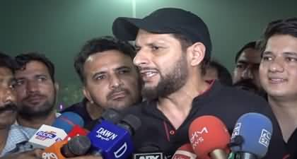 Shahid Afridi's comments on current political situation