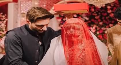 Shahid Afridi's emotional tweet on his daughter's wedding