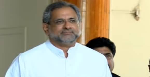 Shahid Khaqan Abbasi Announced To Register Case Against PM Imran Khan