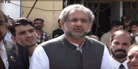 Shahid Khaqan Abbasi Reacts To PMLN's Leader Meeting With COAS Gen Qamar Javed Bajwa