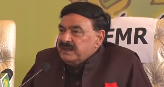 Sheikh Rasheed Ahmad Press Conference on Railway & Political Issues