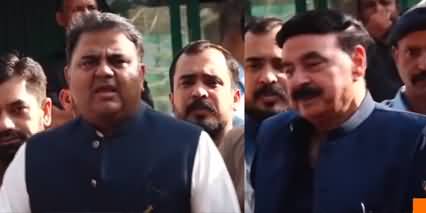 Sheikh Rasheed and Fawad Chaudhry's joint media talk