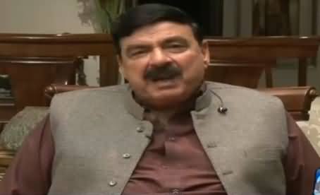 Sheikh Rasheed Bashing Ayaz Sadiq For Not Letting Him Talk in National Assembly