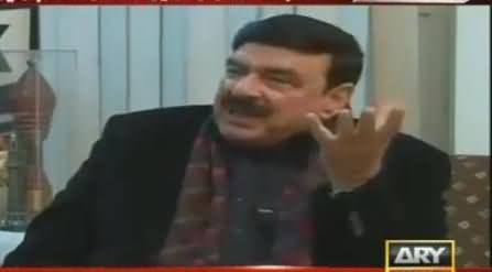 Sheikh Rasheed Behind The Camera Talk During Load Shedding in Live Show