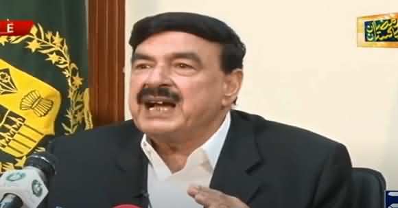 Sheikh Rasheed Briefs Train Schedule In Media Talk