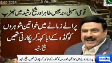 Sheikh Rasheed Passed Funny Remarks About PMLN Govt in National Assembly