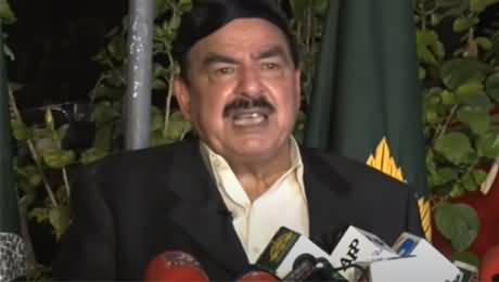 Sheikh Rasheed's Aggressive Press Conference In Reply to Maryam Nawaz