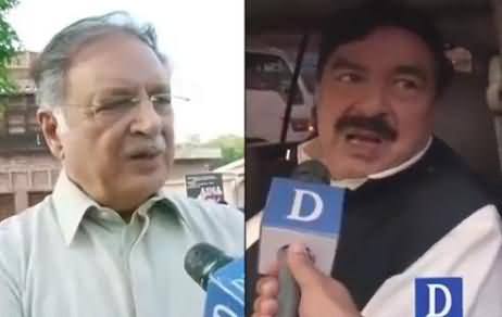 Sheikh Rasheed's Prediction About Nawaz Govt And Pervez Rasheed's Reply