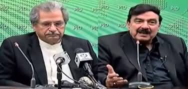 Sheikh Rasheed, Shafqat Mehmood & Shehzad Akbar Press Conference on Army Chief Extension Issue