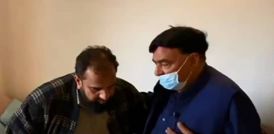 Sheikh Rasheed Visits House Of Usama Satti To Offer His Condolence To Bereaved Family