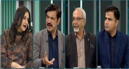 Sher Afzal Marwat gets angry on Naeem Haider Panjutha for using word 'Khabmba'