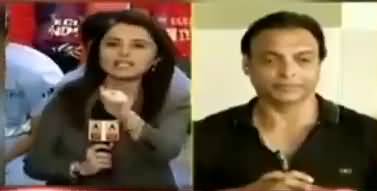 Shoaib Akhtar Got angry on Indian Anchor