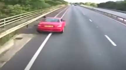 Shocking Video - A Lorry Driver Hit Broken Down Car While Using Mobile Phone In UK