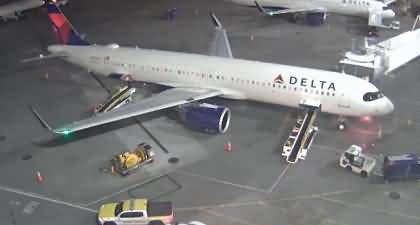 Shocking video captures moment fireball explodes on Delta jet at Washington airport