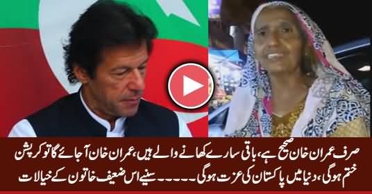 Sirf Imran Khan Se Umeed Hai, Baqi Saare Khane Waale Hain - Zaeef Khatoon Ke Khayalaat