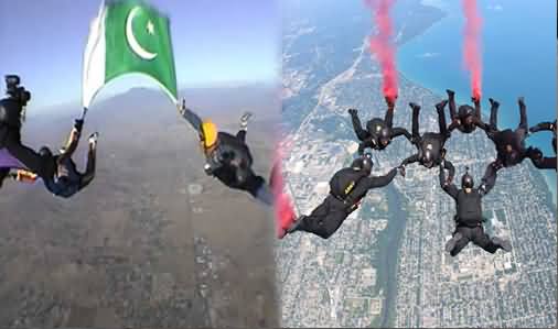 Skydiving by SSG, Free Fall on Pakistan Day Parade From 10000 ft