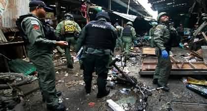 Southern Thailand town rocked by 13 bomb blasts, police killed two during raid