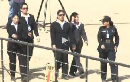 Special Black Women Security Squad Arrived From Kandhkot To Provide Security to PPP Jalsa
