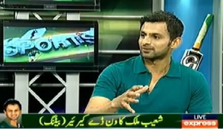 Sports Hour (Shoaib Malik Exclusive Interview) - 25th January 2015