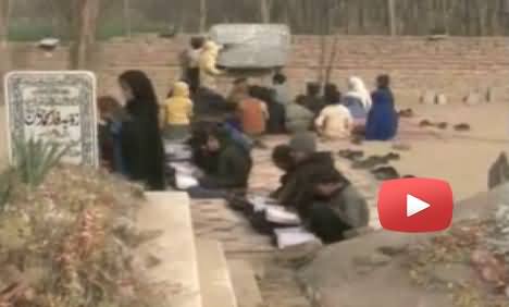 Students Gets Education in a Graveyard in Mardan