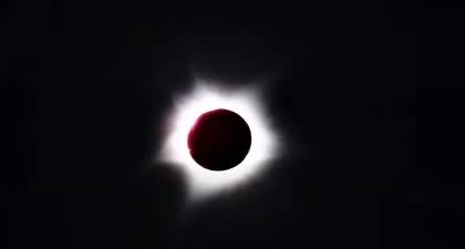 Stunning footage shows rare hybrid solar eclipse for first time in 10 years