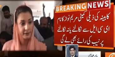 Subcommittee of Cabinet Called Meeting Regarding Maryam Nawaz's Name in ECL