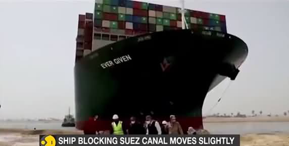Suez Canal Crisis: Giant Ship 'Ever Given' Remains Stuck For Sixth Day