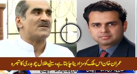 Talal Chaudhry Bashing Imran Khan After Khawaja Saad Rafique's Disqualification