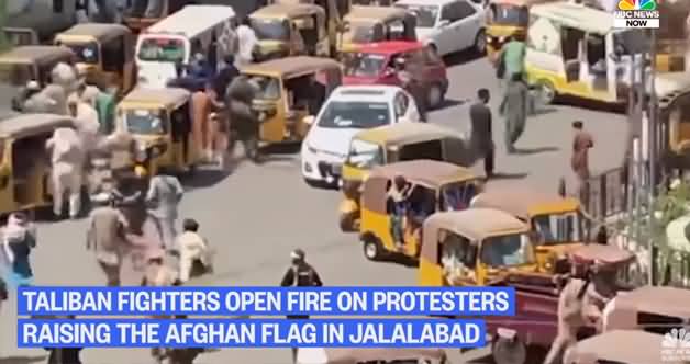 Taliban Opens Fire On Protesters Raising Afghan National Flag in Jalalabad