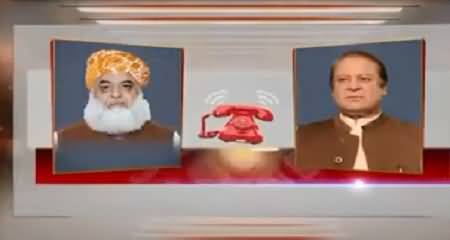Telephonic Contact B/W Nawaz Sharif And Fazlur Rehman, Discussed Senate Polls And Long March