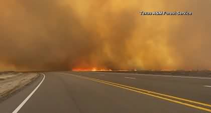Exclusive Video: Texas 2nd largest wildfire in history ravages through the state